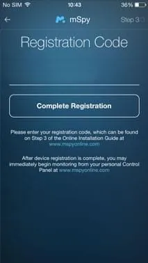 Conferma dei permessi mSpy