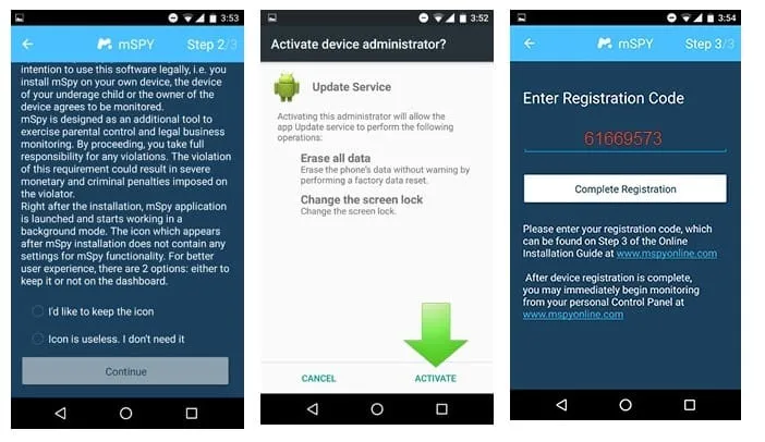 Download e installazione di mSpy