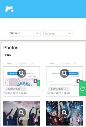 File multimediali di mSpy