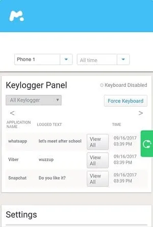 Keylogger di mSpy