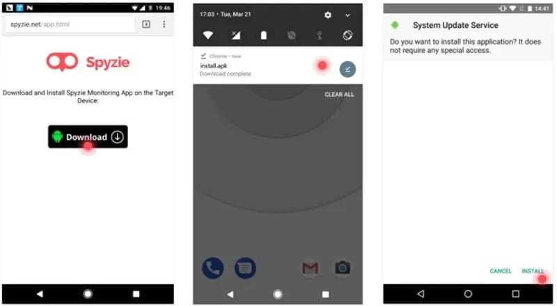 Download dell'APK di Spyzie